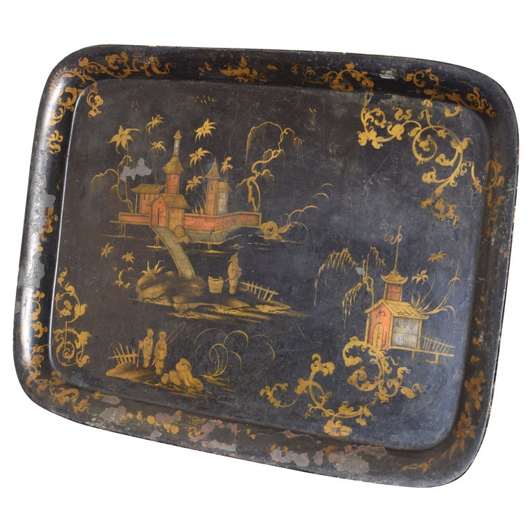 Tole Chinoiserie Tray