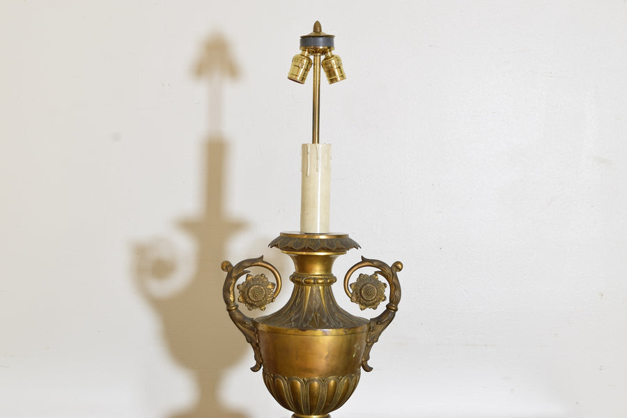 Pair of Gilded Bronze Table Lamps