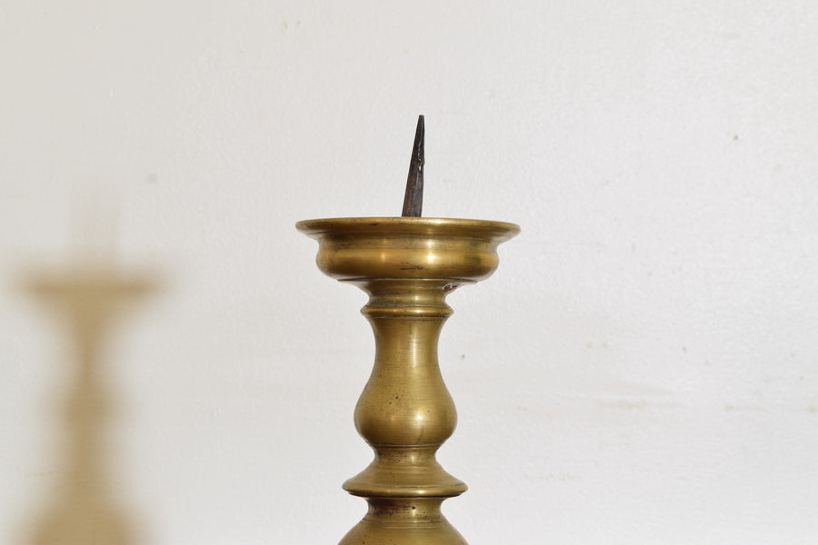 Pair of Cast Bronze Candlesticks