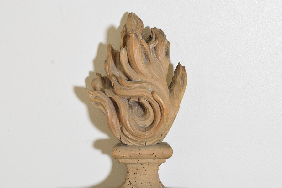 Pair of Carved Wooden Capitals