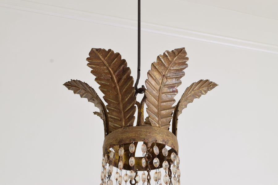 Silver Gilt and Mecca 12-light Chandelier