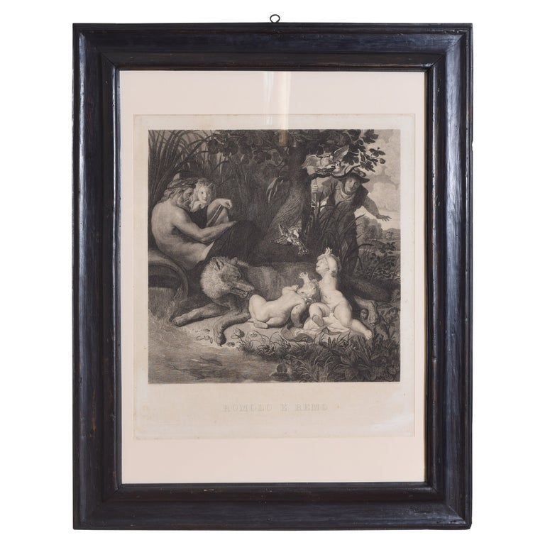 Large Engraving of Romulus & Remus