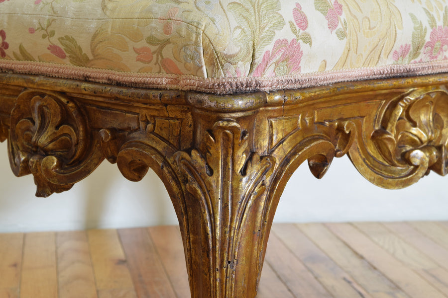 Carved Giltwood Bench