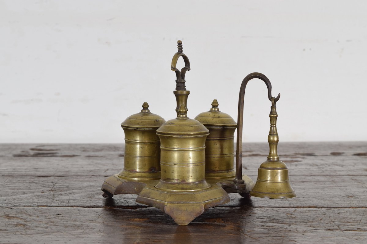 Bronze Inkwell and Bell Set – ROBUCK