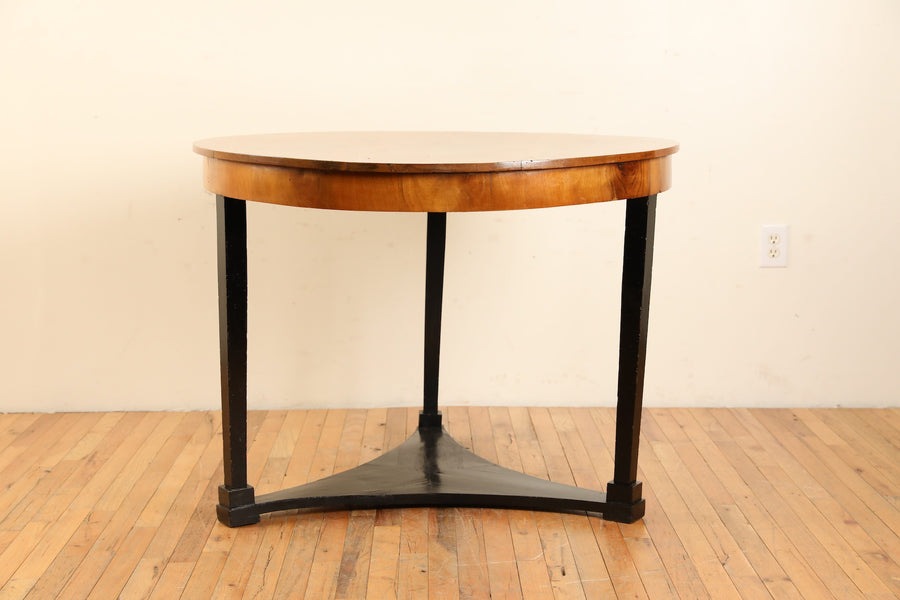 Walnut and Ebonized Center Table