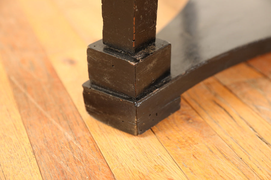 Walnut and Ebonized Center Table