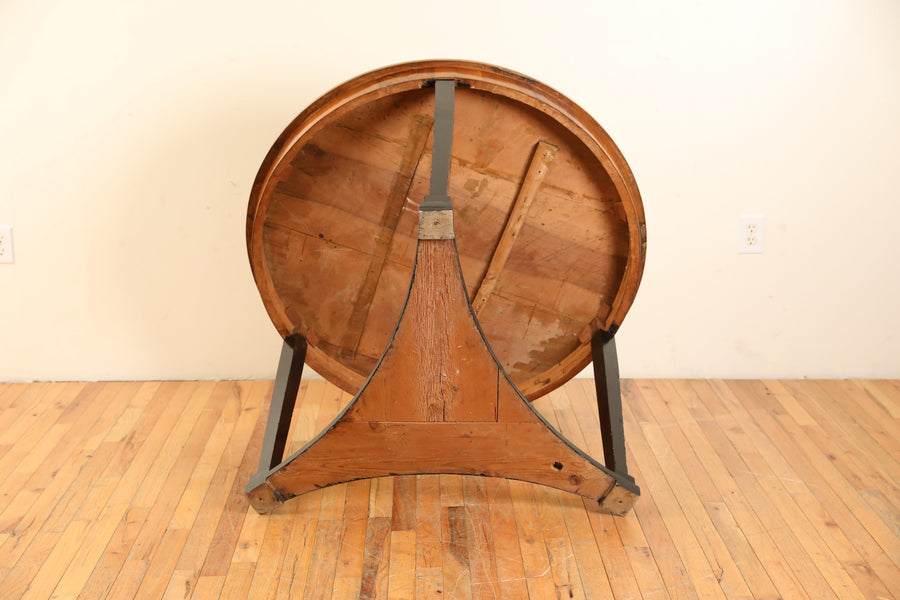 Walnut and Ebonized Center Table