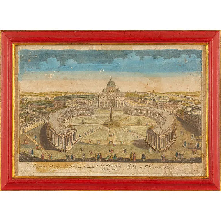 Set of 7 Watercolor Prints, City Views