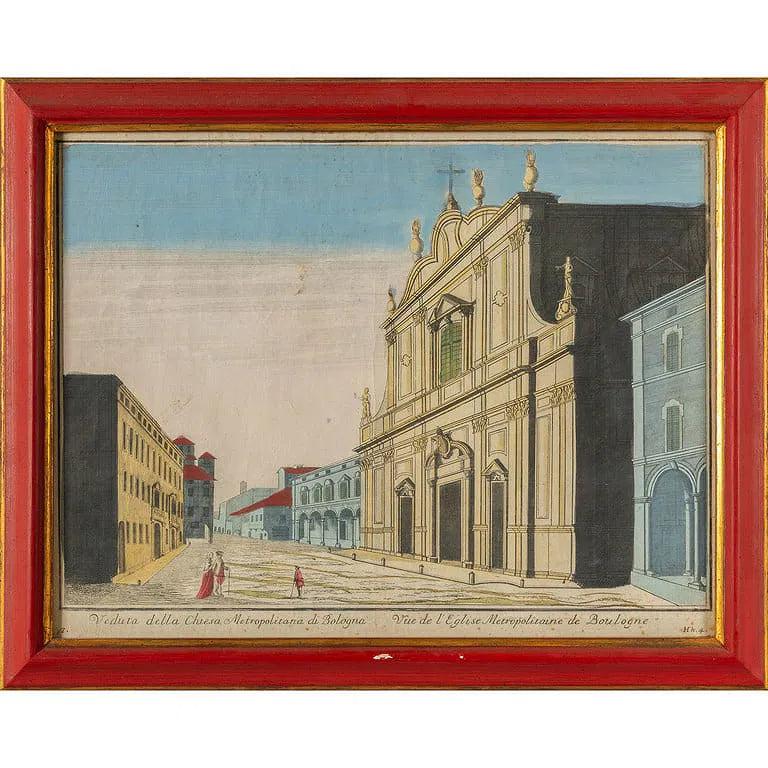 Set of 7 Watercolor Prints, City Views