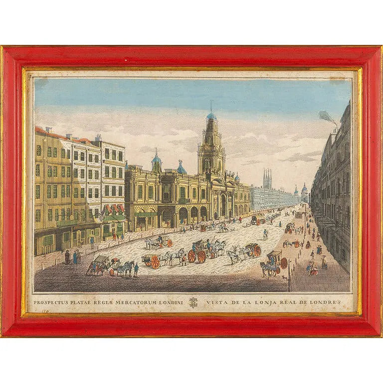 Set of 7 Watercolor Prints, City Views