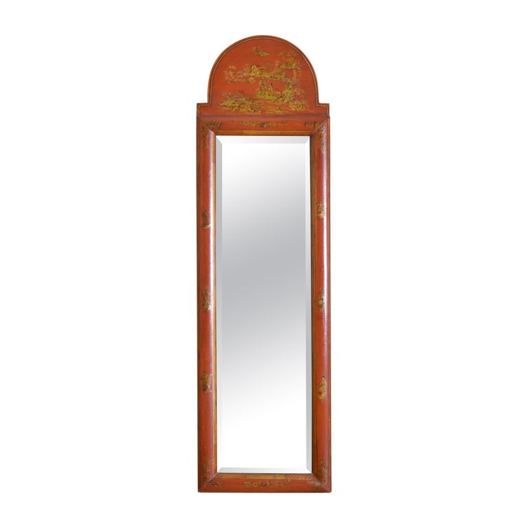 Slender Chinoiserie Mirror