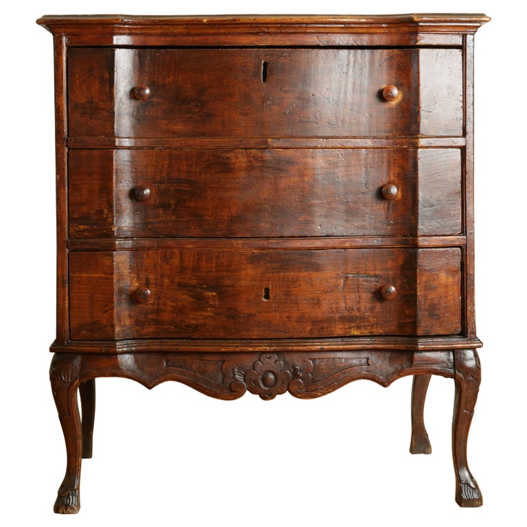 Painted Abete Wood 3-Drawer Commode