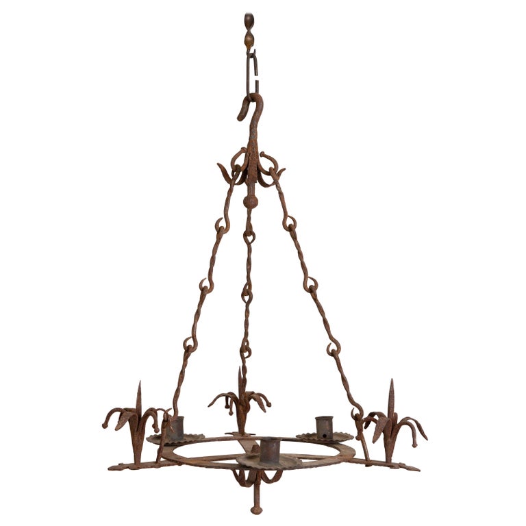 Robuck R10507 Wrought Iron 3-Light Chandelier – ROBUCK