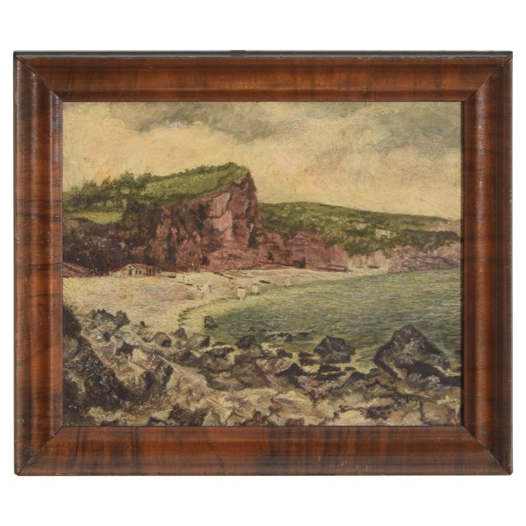 Oil on Board, Coastal Scene
