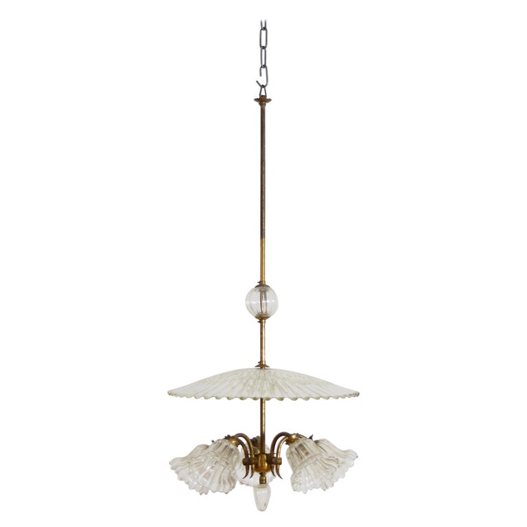 Murano Glass 5-Light Chandelier