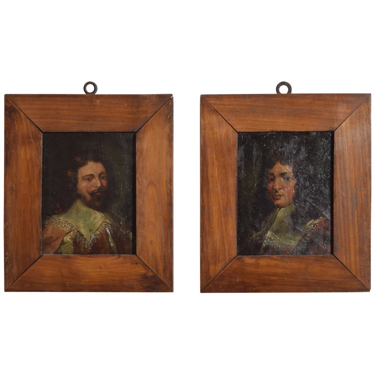 Oils on Board, Portraits in Period Dress