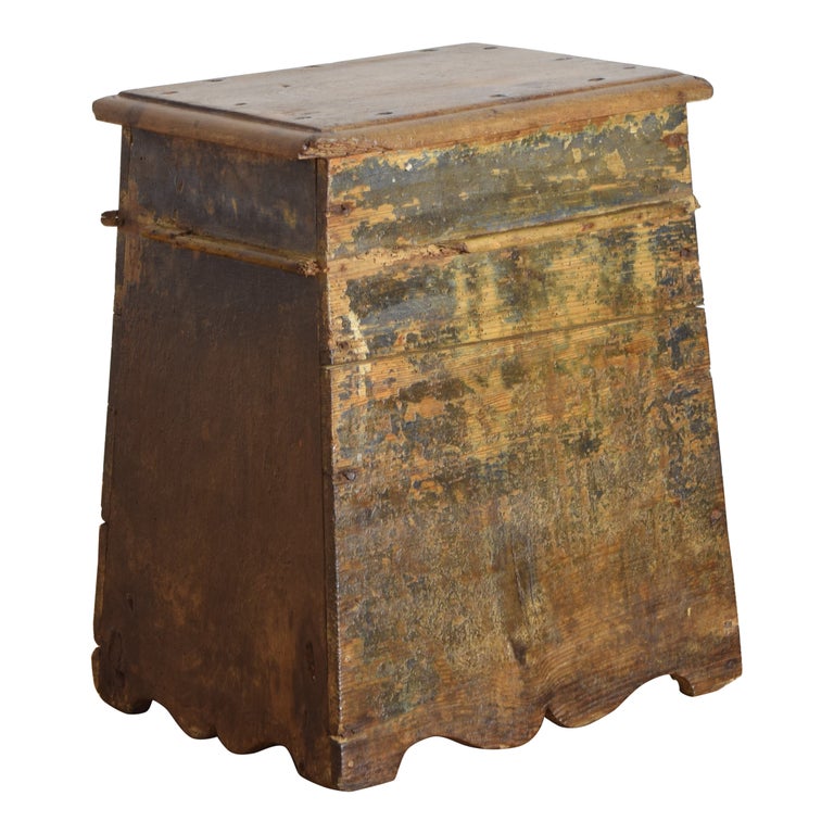 Painted Work Stool or Side Table