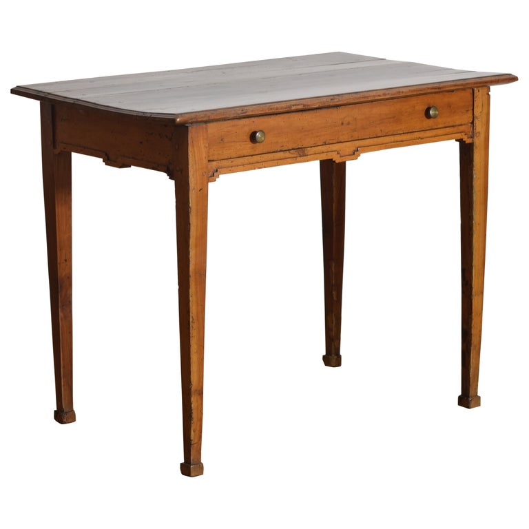 Walnut 1-Drawer Table