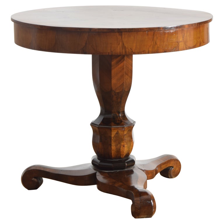 Walnut and Inlaid Center Table