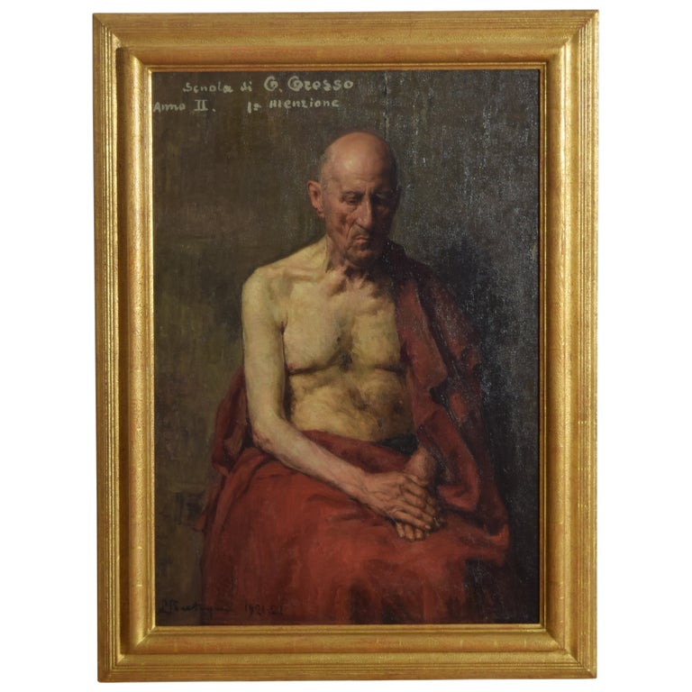Oil on Canvas, Portrait Study