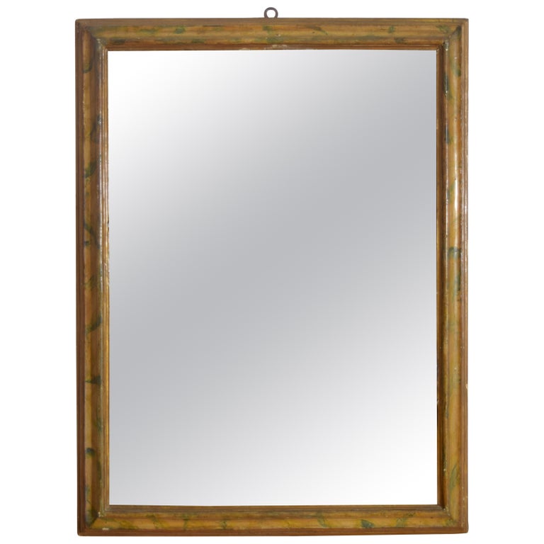 Faux Marble Painted Mirror