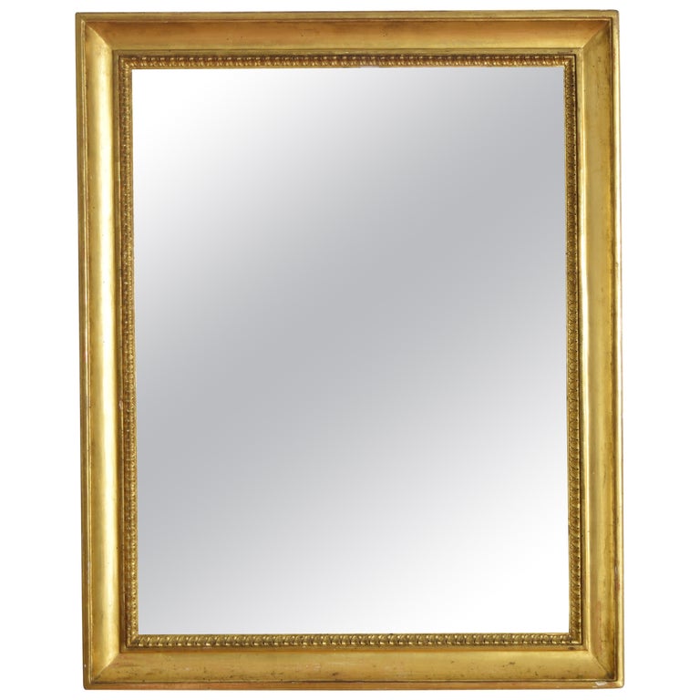 Carved Giltwood and Gilt Gesso Mirror