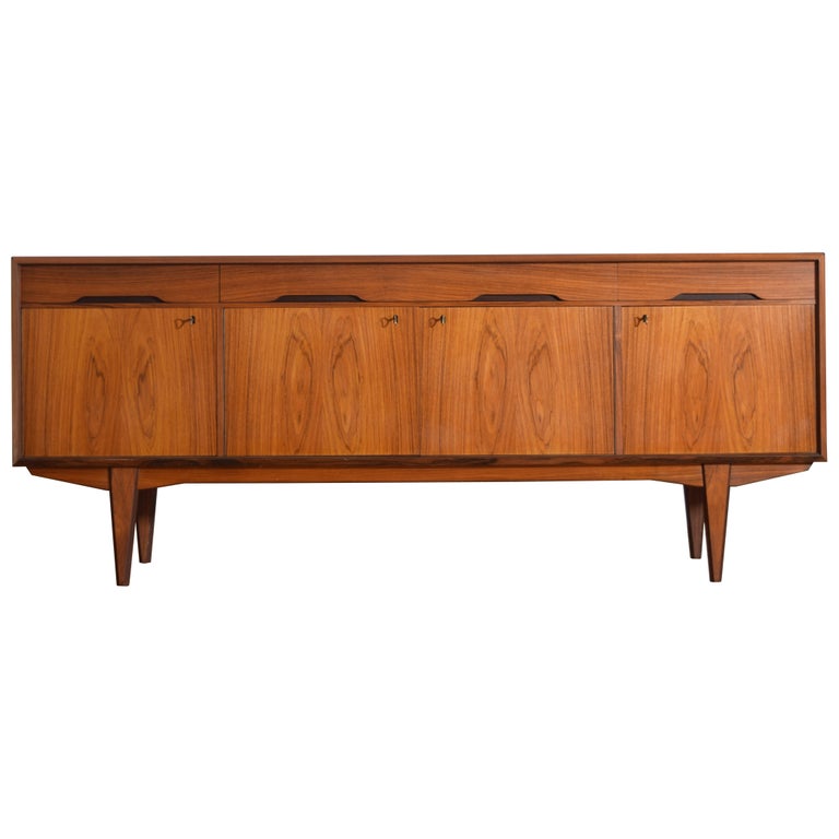 Teakwood 3-Drawer, 4-Door Sideboard