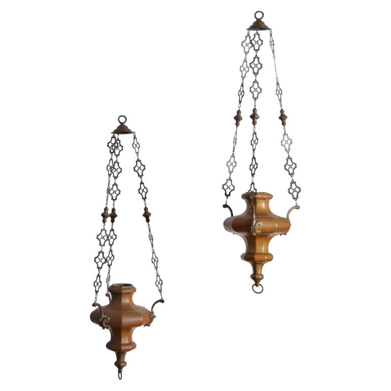 Pair of Bronze Censers