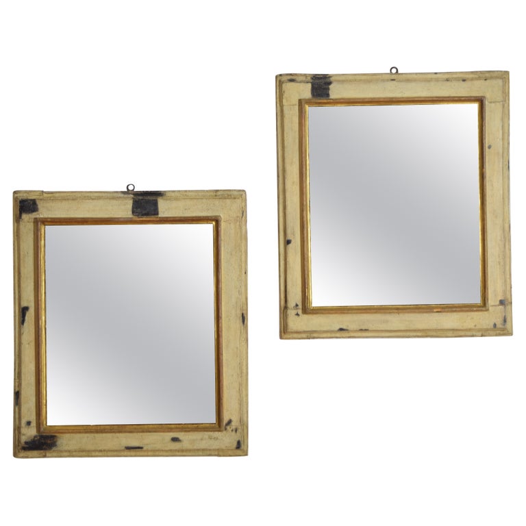 Pair of Painted Deconstructed Mirrors