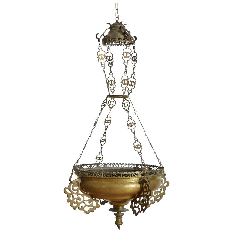 Large Brass Censer Lantern