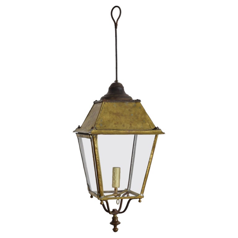 Brass Converted Gas Lantern