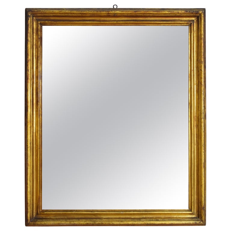 Large Shaped Giltwood Mirror