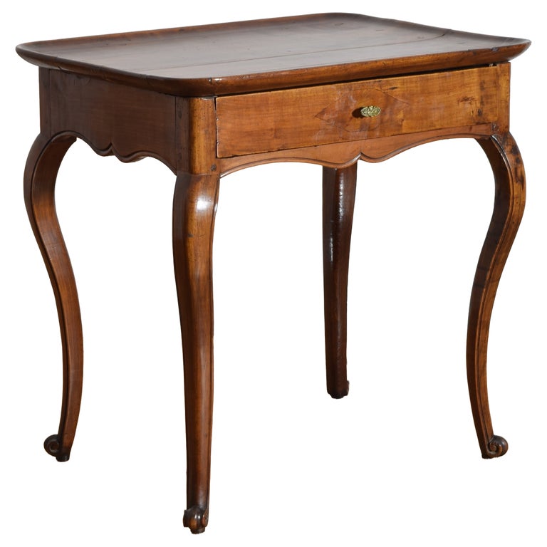 Walnut 1-Drawer Table