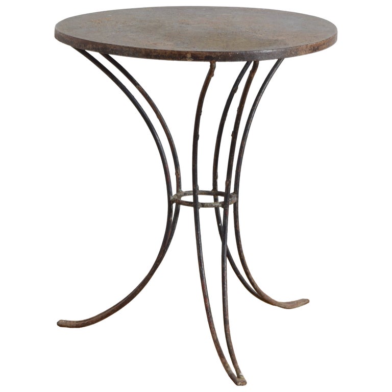 Iron and Metal Bistro or Garden Table