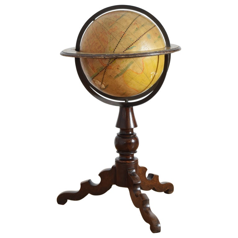 Walnut and Iron Celestial Globe