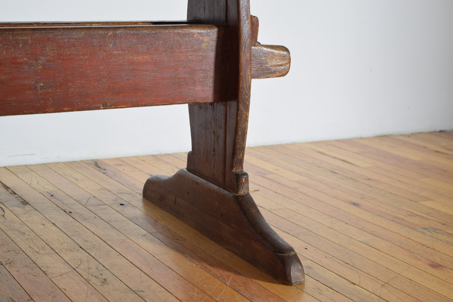 Pinewood Stretcher Table with Original Paint