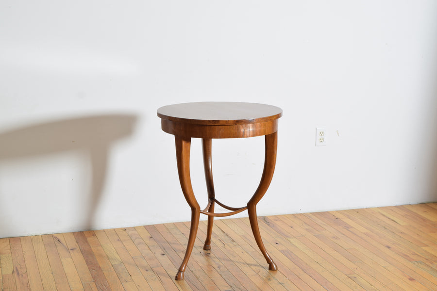 Light Walnut Table with Hoof Feet