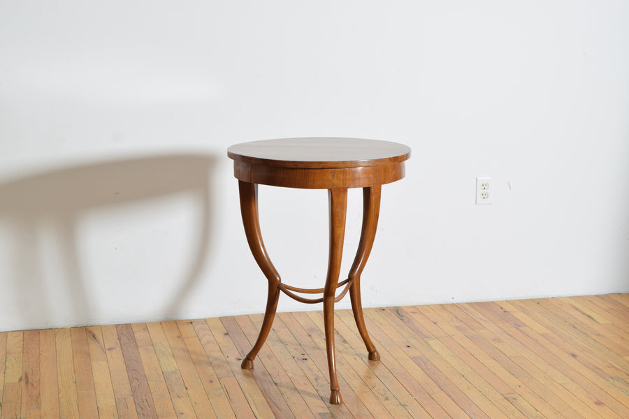 Light Walnut Table with Hoof Feet