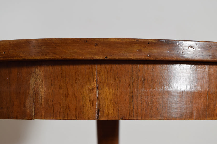 Light Walnut Table with Hoof Feet
