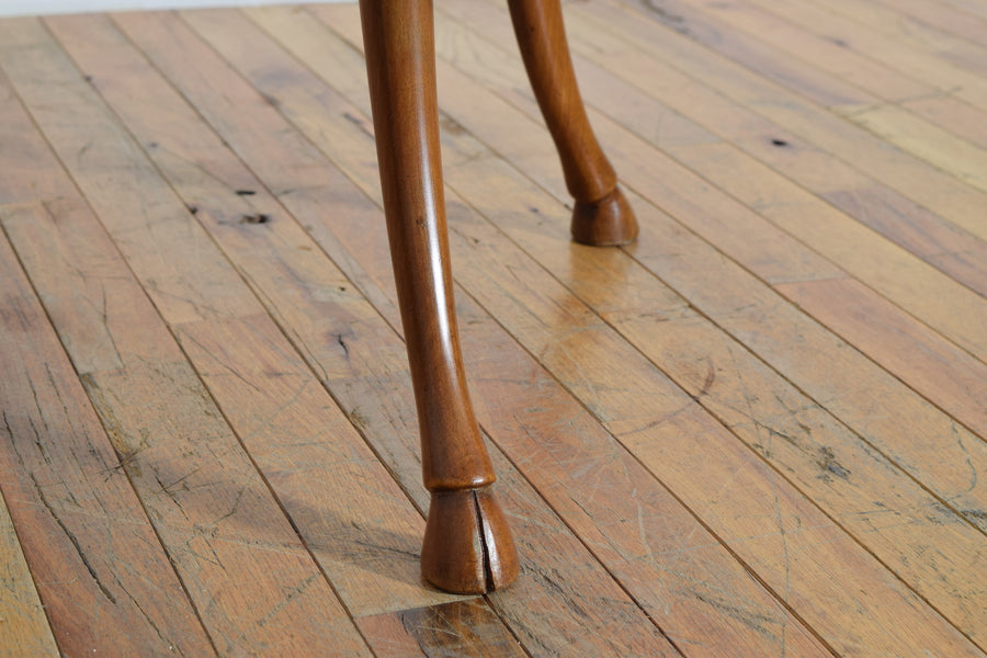 Light Walnut Table with Hoof Feet