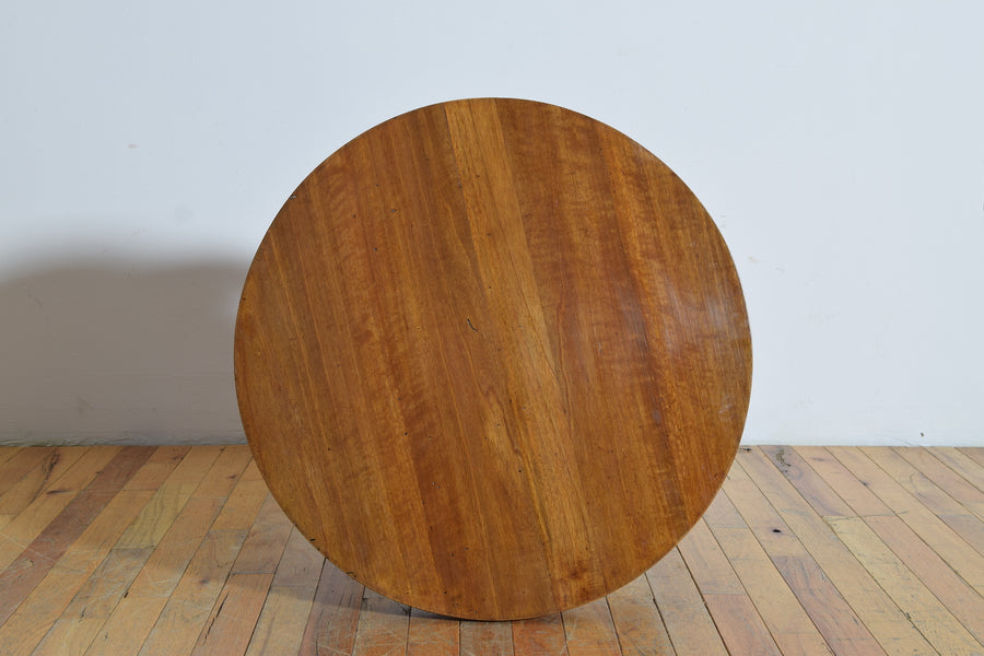 Light Walnut Table with Hoof Feet