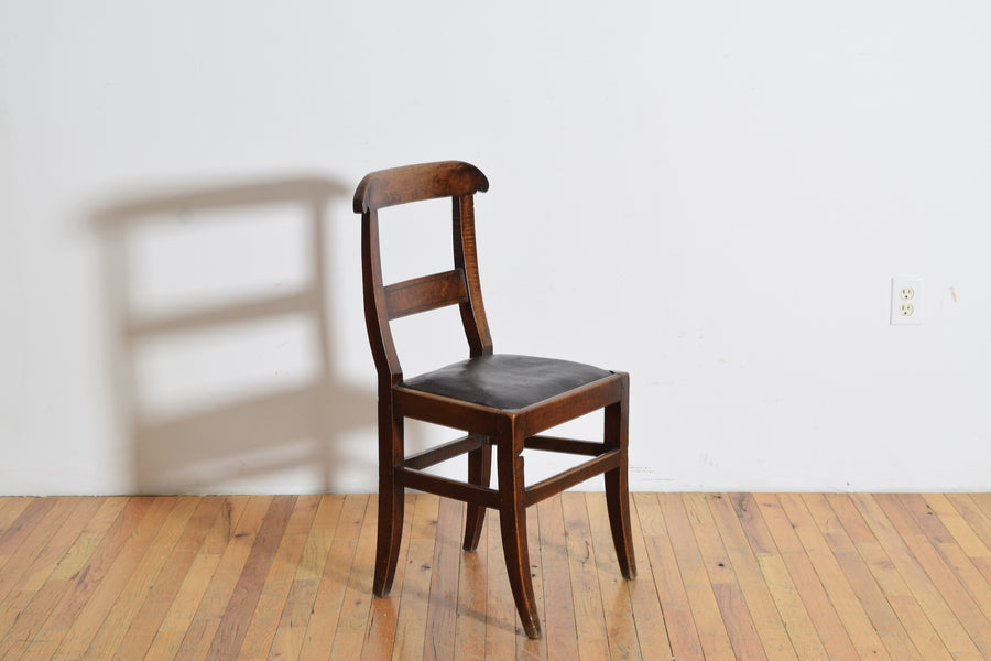 Small Walnut Side Chair