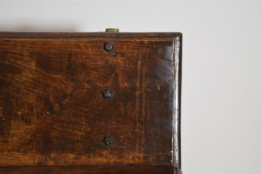 Walnut and Iron Hall Bench