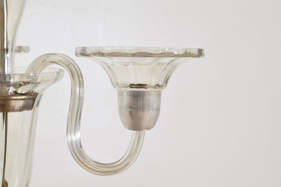 Murano Blown Glass 3-Light Chandelier