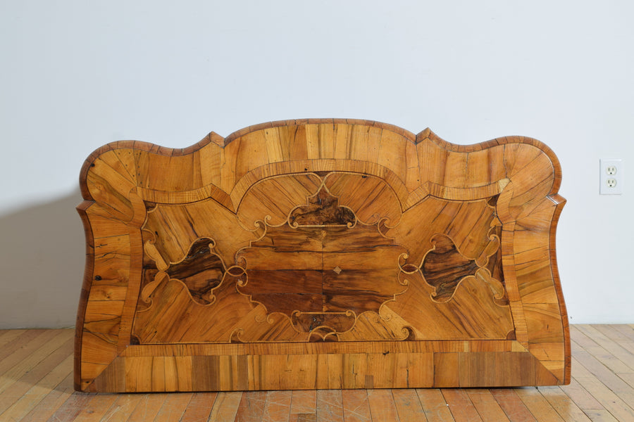 Walnut and Inlaid 3-Drawer Commode