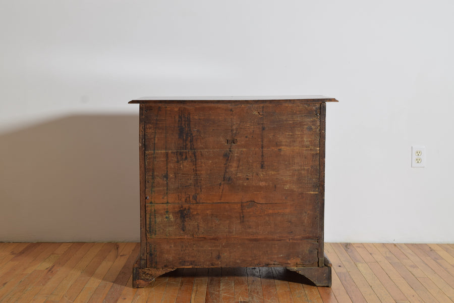 Carved Walnut 5-Drawer Commode
