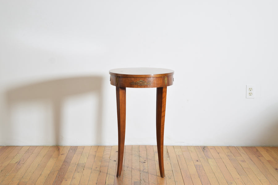 Walnut and Brass Mounted Oval Table