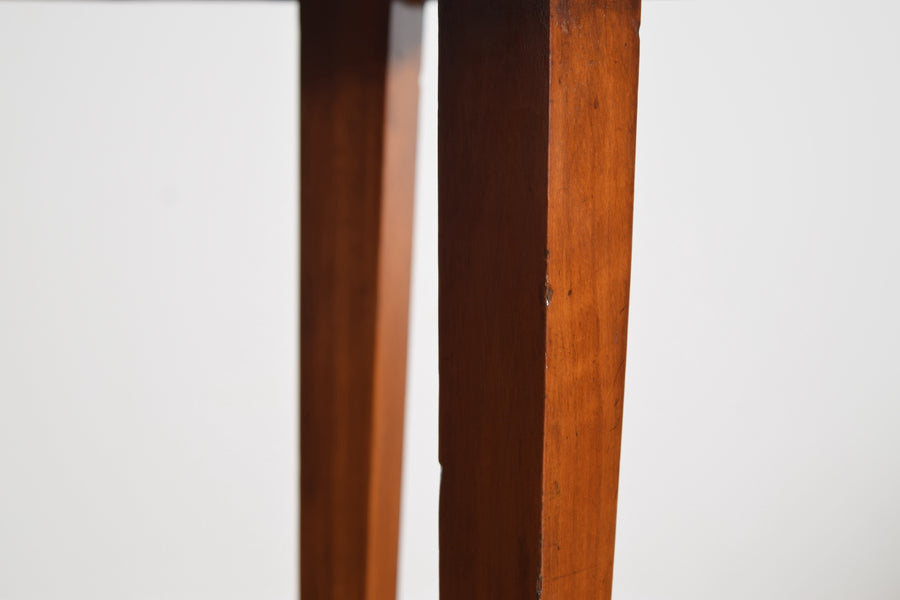 Walnut and Brass Mounted Oval Table