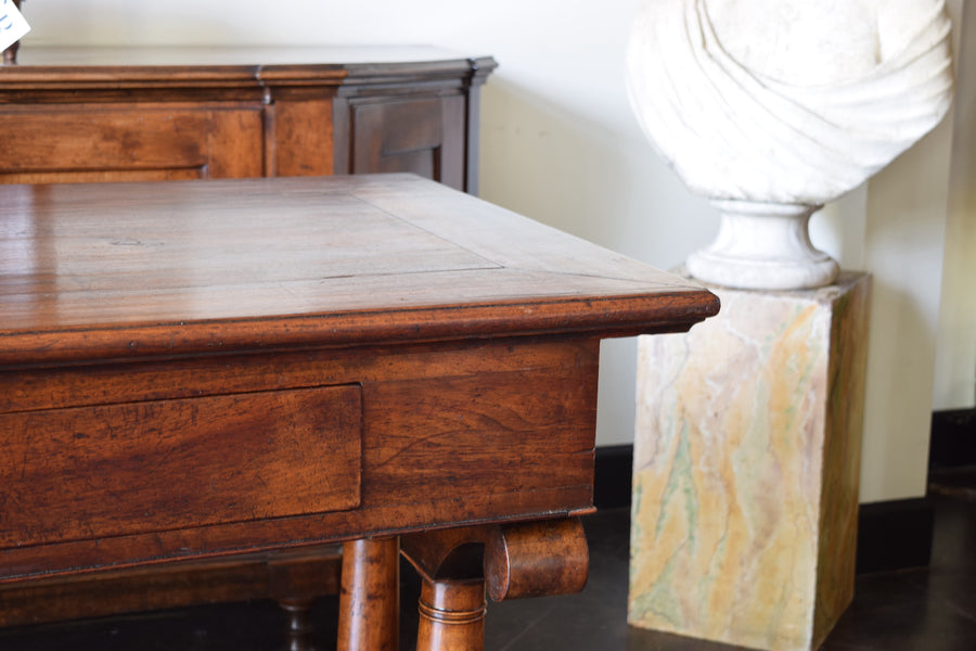 Walnut 2-Drawer Drapers Table
