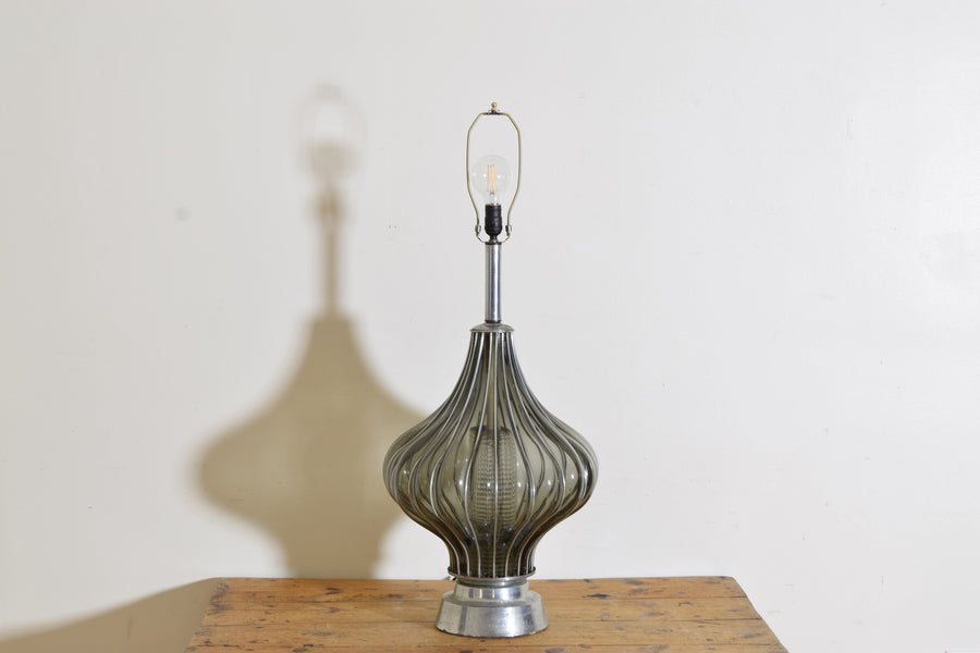 Large Blown Glass Lamp